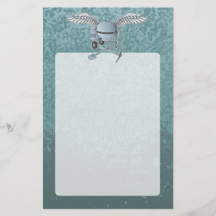 Concrete mixer blue-grey flyer