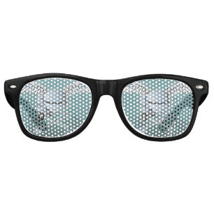 Concrete mixer blue-grey retro sunglasses