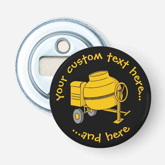 Concrete Mixer Bottle Opener (Front)