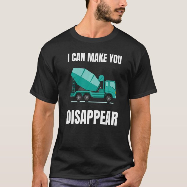 Concrete Mixer  Cement Mixer Truck Driver T-Shirt (Front)