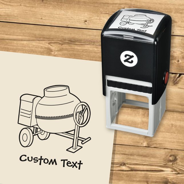 Concrete Mixer Self-inking Stamp (Creator Uploaded)