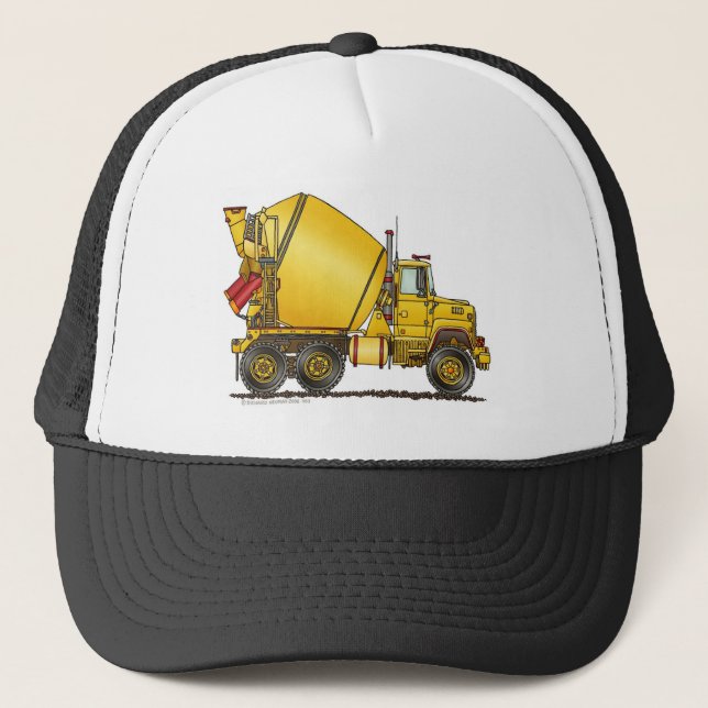 Concrete Mixer Truck Hats (Front)
