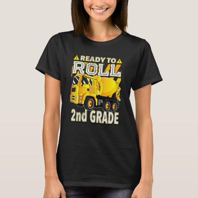 Concrete Mixer Truck Ready To Roll 2nd Grade T-Shirt (Front)