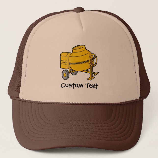 Concrete Mixer Trucker Hat (Front)