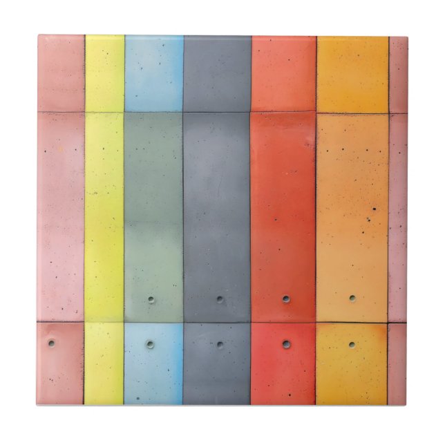 Concrete Pattern Colours Ceramic Tile (Front)