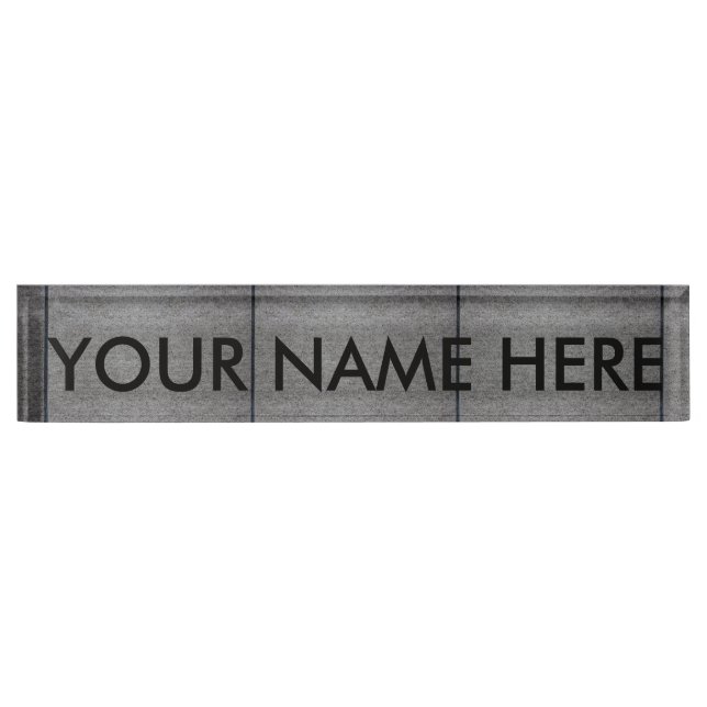 CONCRETE PAVEMENT ~ NAMEPLATE (Front)