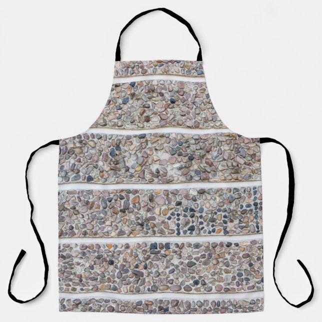 Concrete pebbles wall apron (Front)