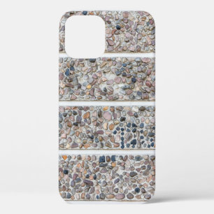 Concrete pebbles wall iPhone 12 case