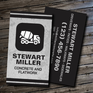 Concrete Repair and Flatwork Restoration Business Card