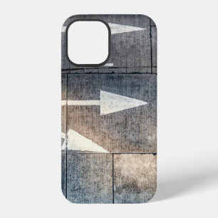 Concrete road with painted arrow directions iPhone 12 case