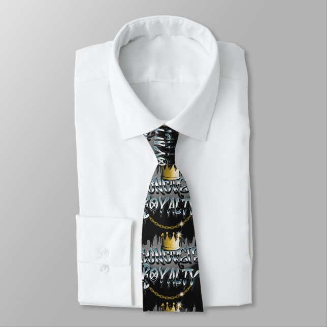Concrete Royalty - Urban Streetwear Design Tie (Tied)
