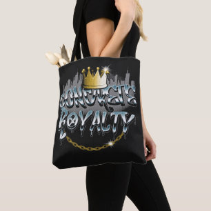 Concrete Royalty - Urban Streetwear Design Tote Bag