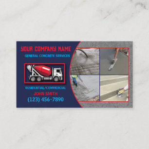 Concrete Service Business Card