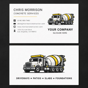Concrete Services Business Card