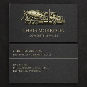 Concrete Services Professional Business Card