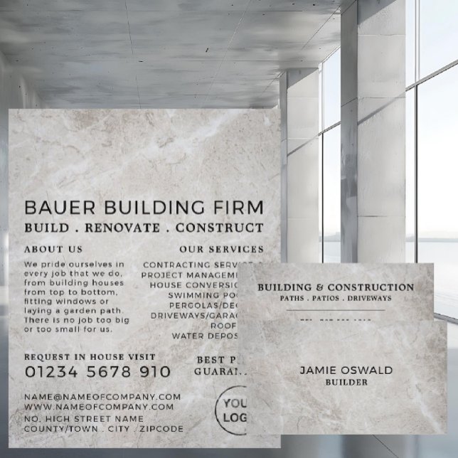 Concrete Surface, Building Firm, Builders Advert Flyer (Creator Uploaded)