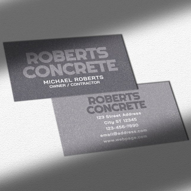 Concrete texture bold Business Card (Creator Uploaded)