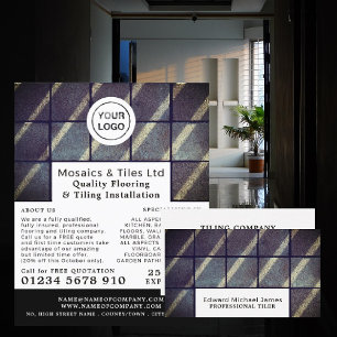 Concrete Tiles, Floorer, Tile Installer Advert Flyer