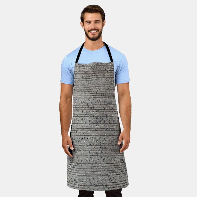 Concrete Tining Grey Cement Sidewalk Apron (Worn)