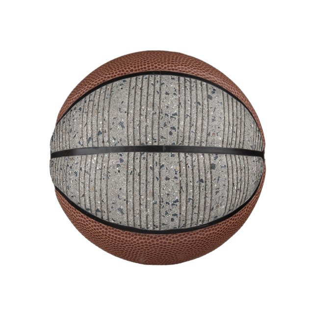 Concrete Tining Grey Cement Sidewalk Mini Basketball (Front)