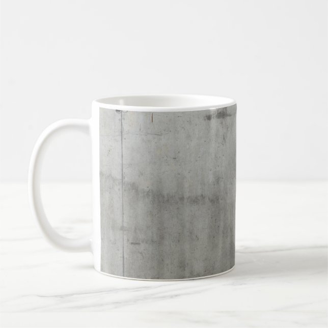 Concrete wall structure texture coffee mug (Left)