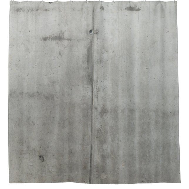 Concrete wall structure texture shower curtain (Front)