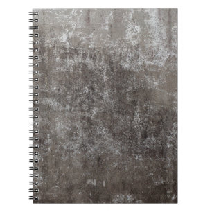 Concrete wall weathered notebook