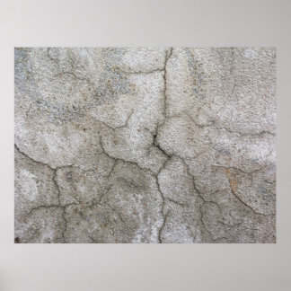 Concrete wall with cracksabstract, architecture, g poster