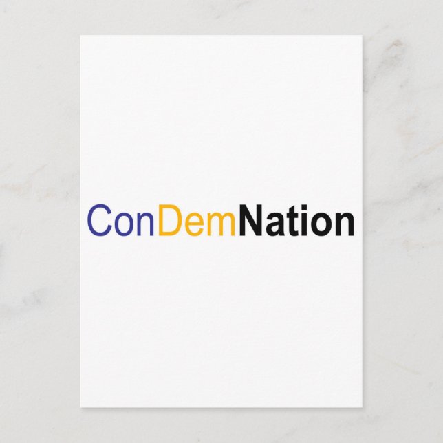 condemnation postcard (Front)