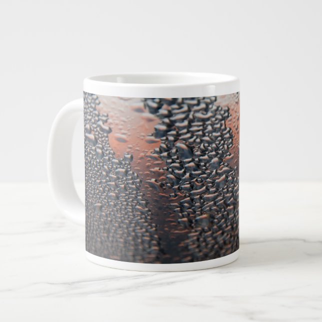Condensed water drops large coffee mug (Front Left)