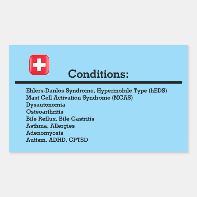 Conditions Rectangular Sticker (Front)
