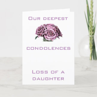Condolence card