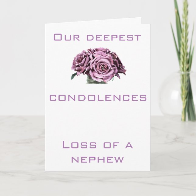 Condolence card (Front)