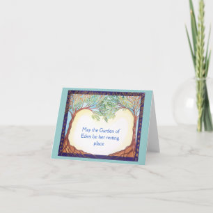 Condolence card for woman