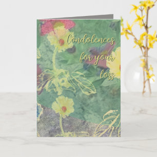 Condolence Floral Card