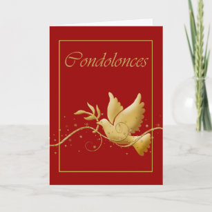 Condolence funeral bereavement card