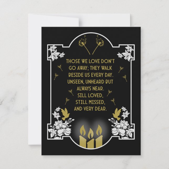 Condolence Support Message (Front)