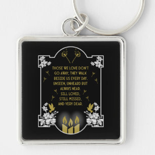 Condolence Support Message Key Ring