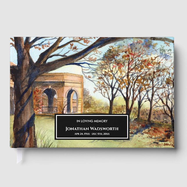 Condolence The Valley Gardens Harrogate England Guest Book (Front)