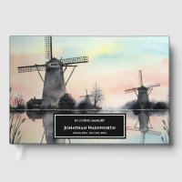 Condolence Windmills in Kinderdijk Watercolor