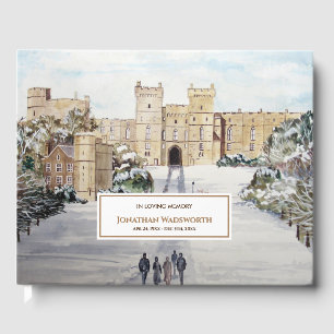Condolence Winter at Windsor Castle Painting Guest Book
