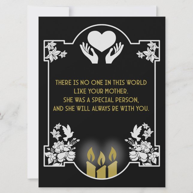 Condolences Message Mother (Front)