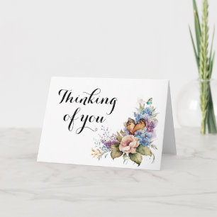 Condolences Mourning Thinking of You Blank Card