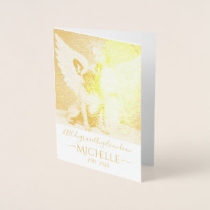 Condolences on Loss of French Bulldog Foil Card