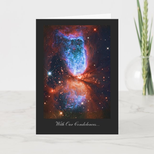 Condolences, Sympathy, Grief - Cygnus, The Swan Card (Front)