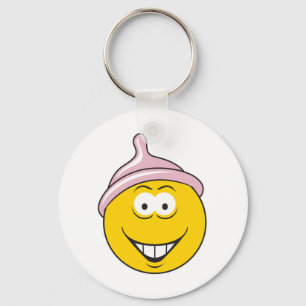 Condom Face Key Ring