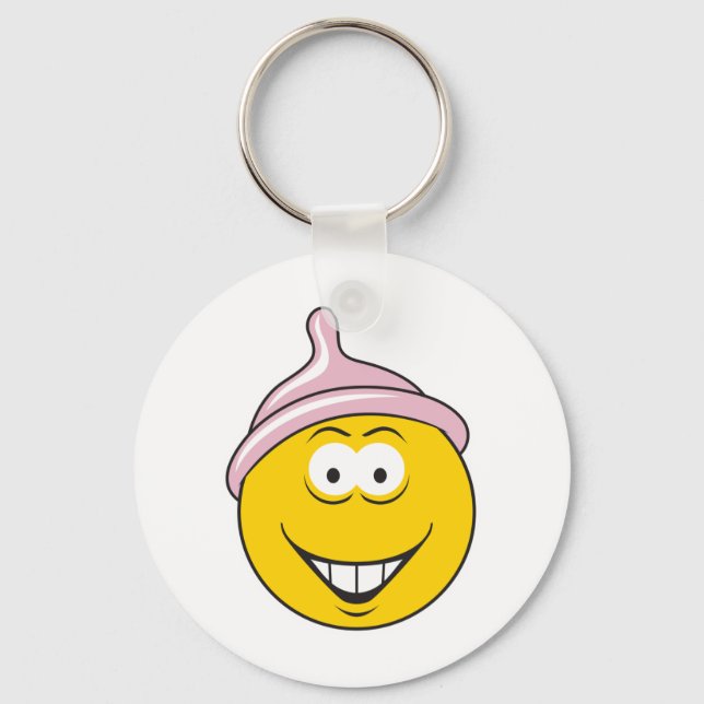Condom Face Key Ring (Front)
