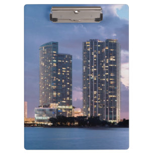 Condominium towers at the waterfront in Miami Clipboard