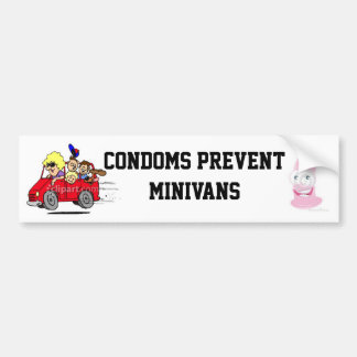 Condoms Prevent MiniVans Bumper Sticker
