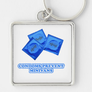 Condoms Prevent Minivans Key Ring